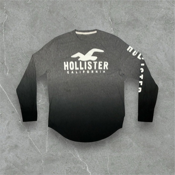Hollister Gray Long Sleeve Shirt - Picture 1 of 3